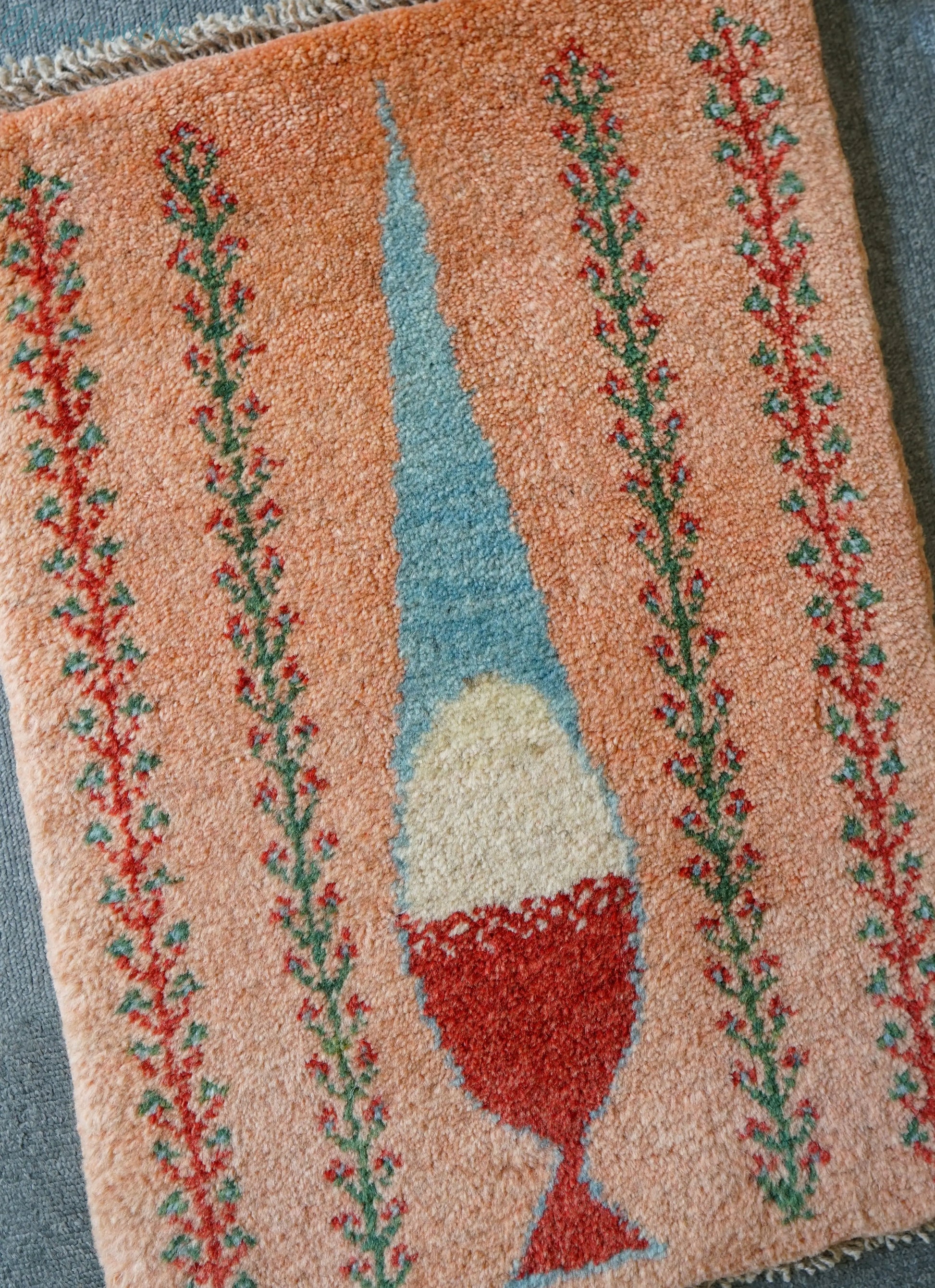 60×40cm ペルシャ絨毯 手織りギャッベ Decorworks