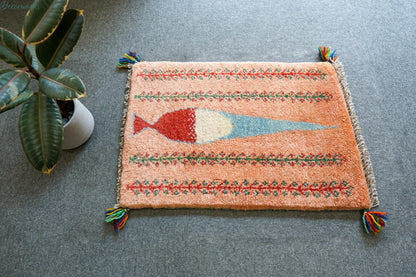 60×40cm ペルシャ絨毯 手織りギャッベ Decorworks