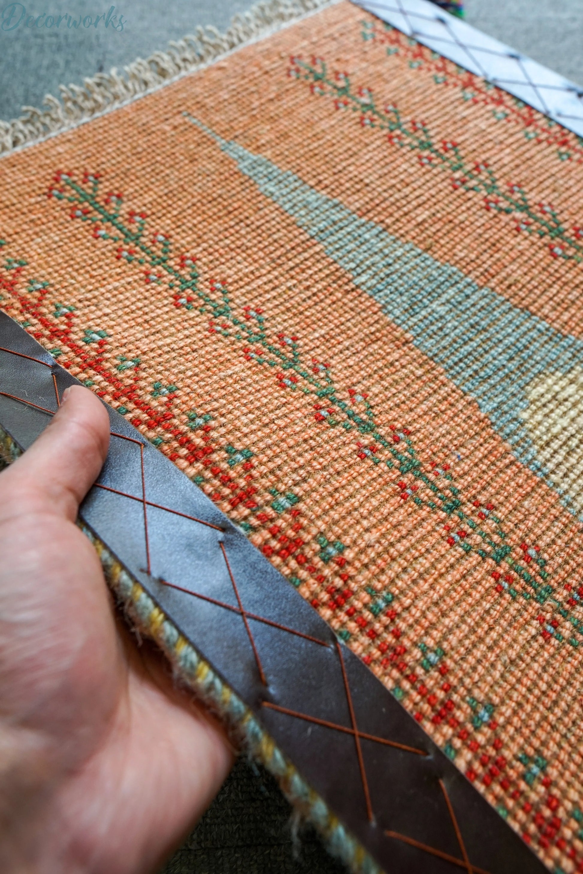 60×40cm ペルシャ絨毯 手織りギャッベ Decorworks