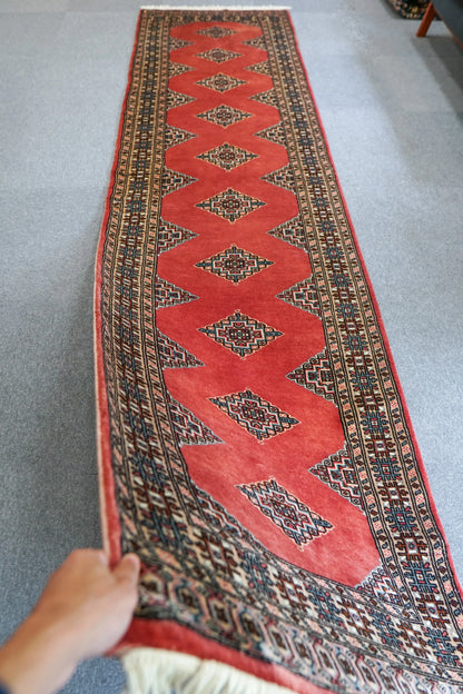 305×79cm   パキスタン手織り絨毯　ランナー Decorworks