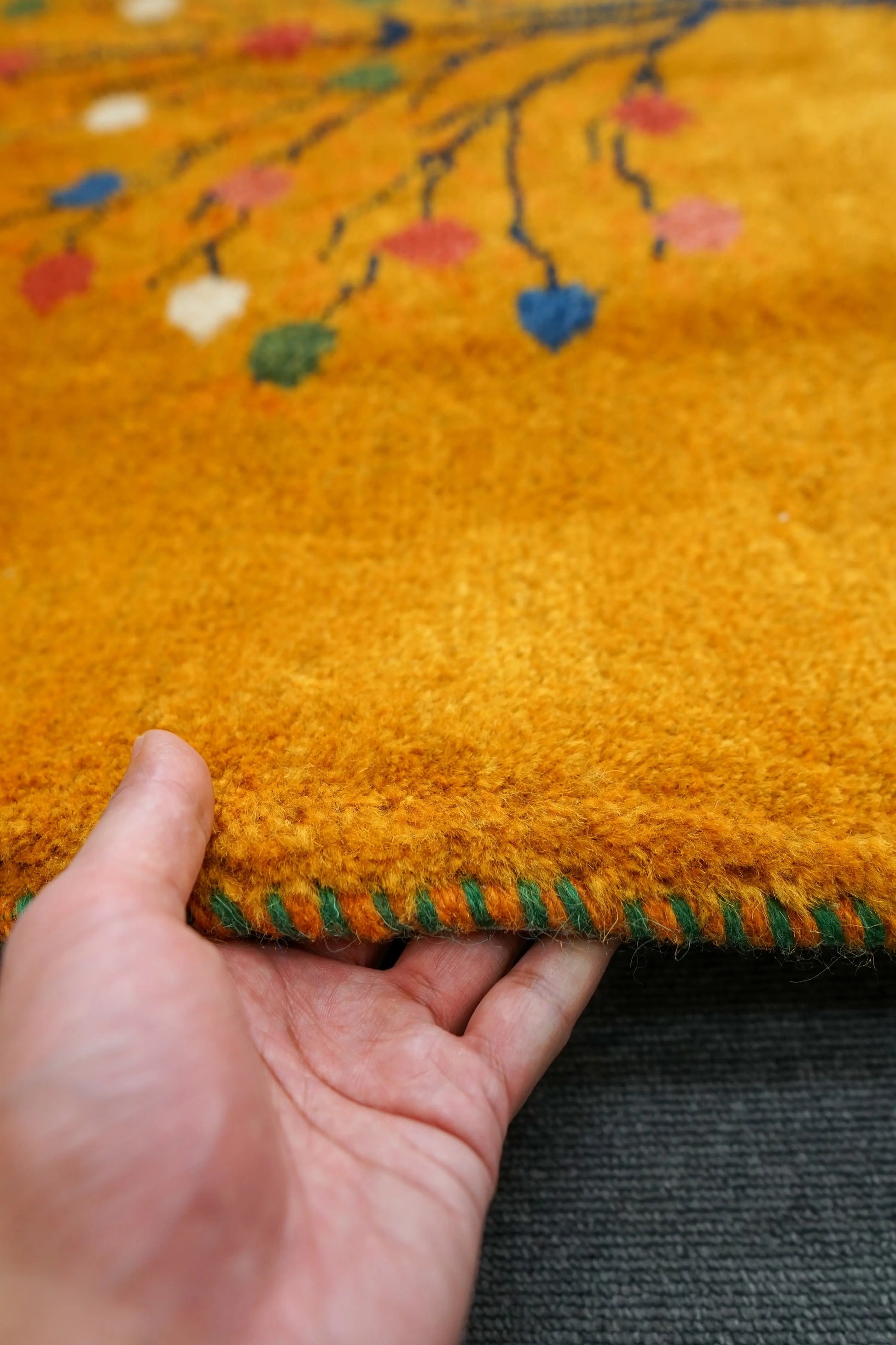 150×100cm 【ペルシャ絨毯 手織りギャッベ】アマレ族ギャッベ ギャベ Decorworks