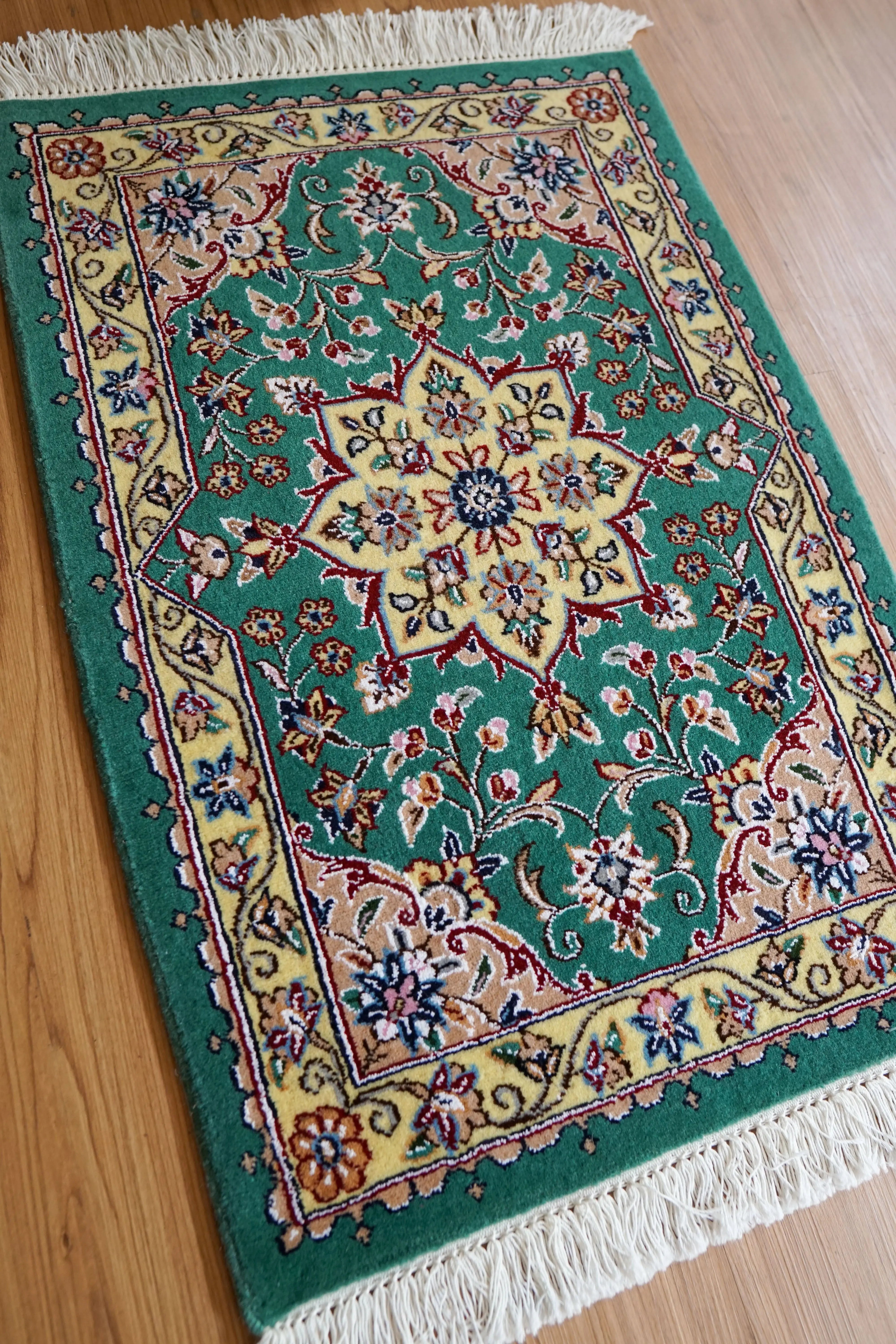 手織絨毯 77×52cm ペルシャ手織り絨毯 - Decorworks