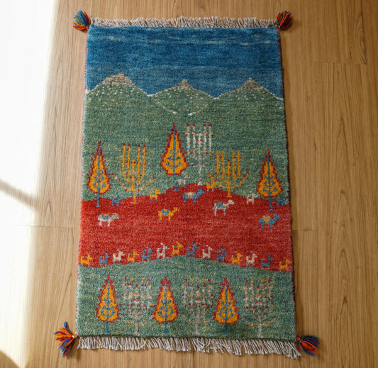 Collection 80×53cm  ペルシャ絨毯 手織りギャッベアマレ族
