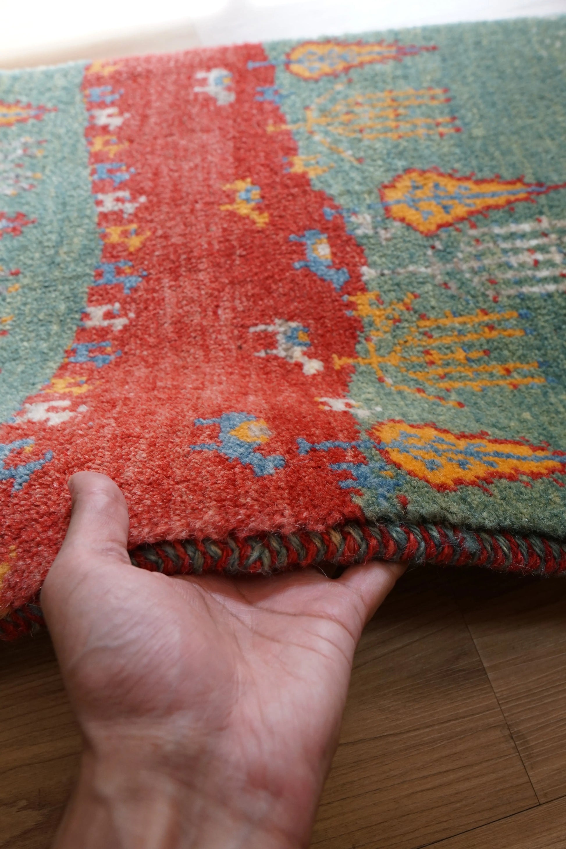 Collection 80×53cm  ペルシャ絨毯 手織りギャッベアマレ族