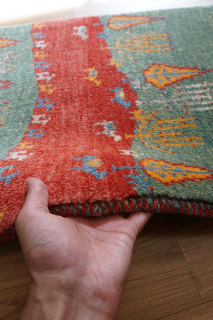 Collection 80×53cm  ペルシャ絨毯 手織りギャッベアマレ族