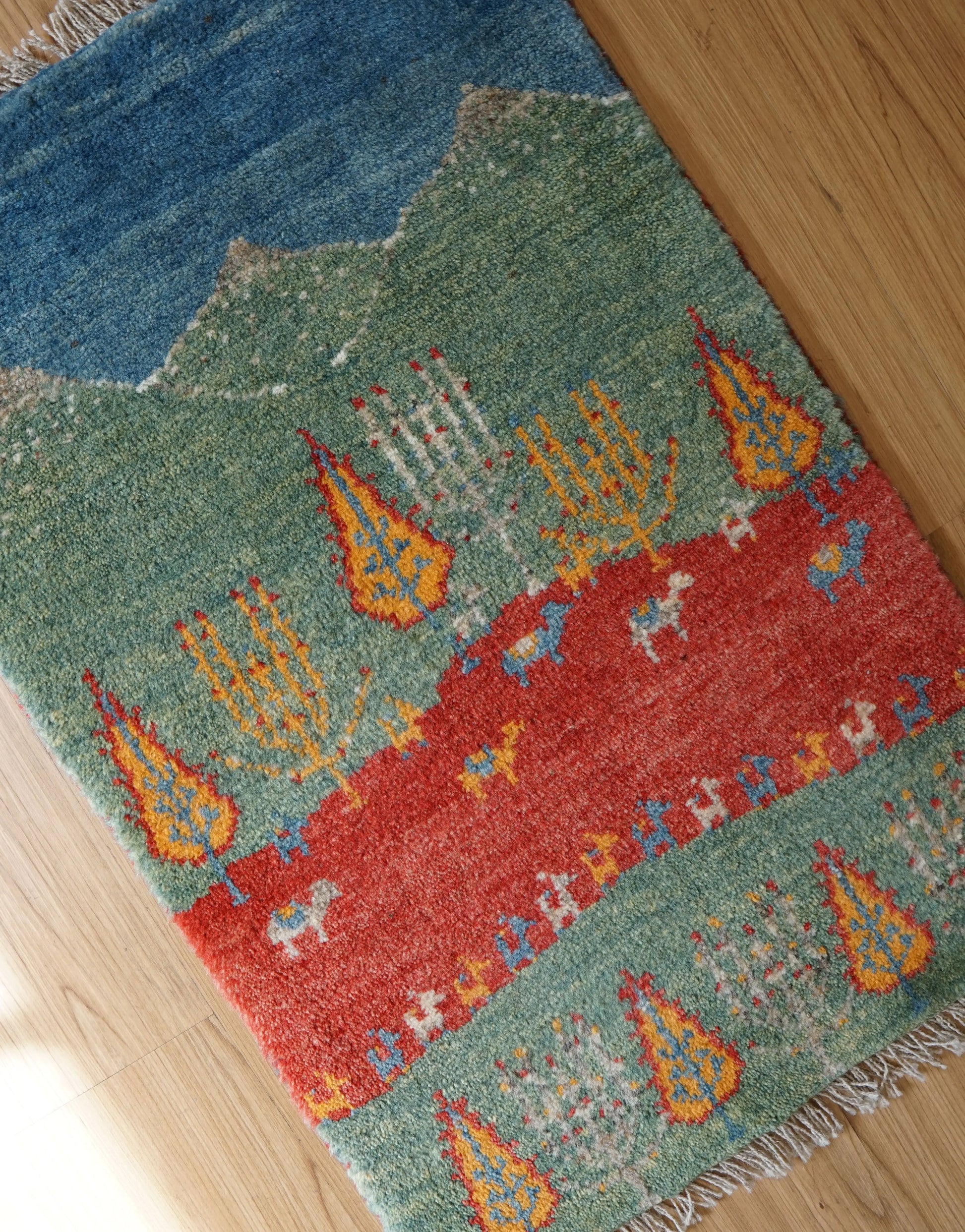 Collection 80×53cm  ペルシャ絨毯 手織りギャッベアマレ族
