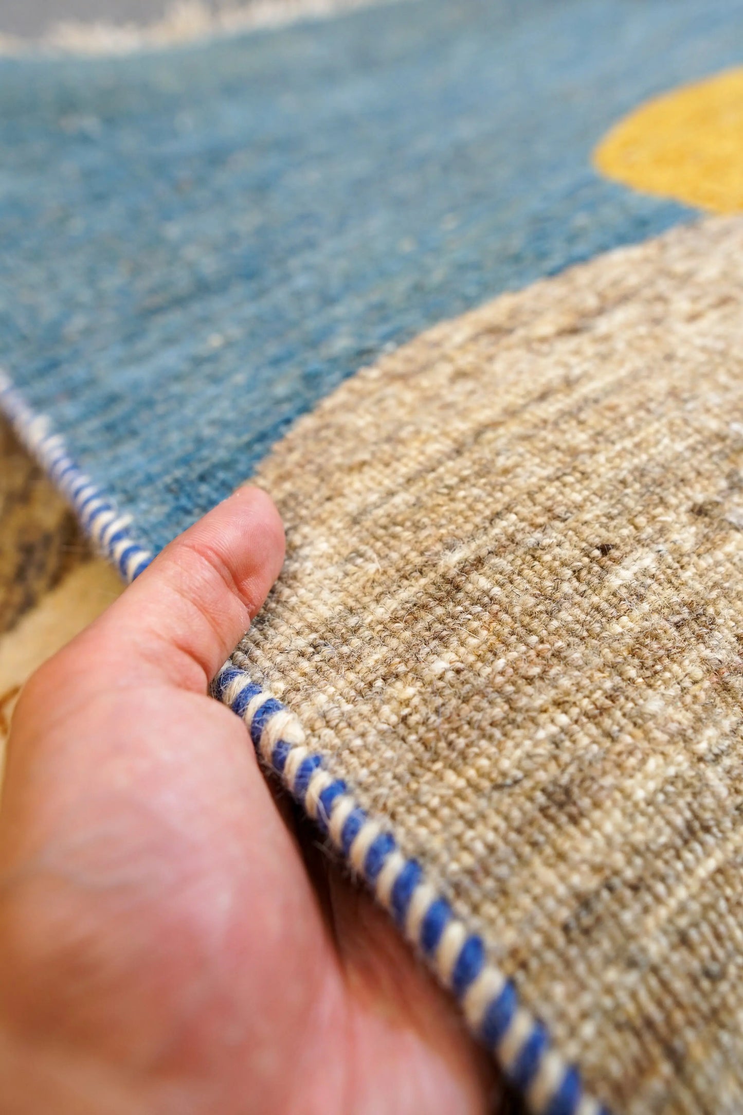 148×49cm【ペルシャ手織りカシュクリギャッベ] リズ バフト ギャッベ 手織り絨毯 Decorworks
