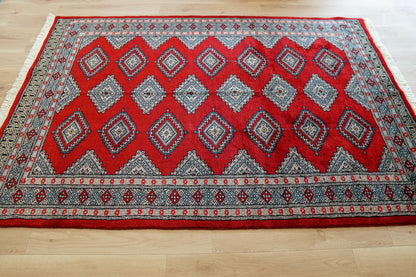  183×126cm パキスタン手織り絨毯