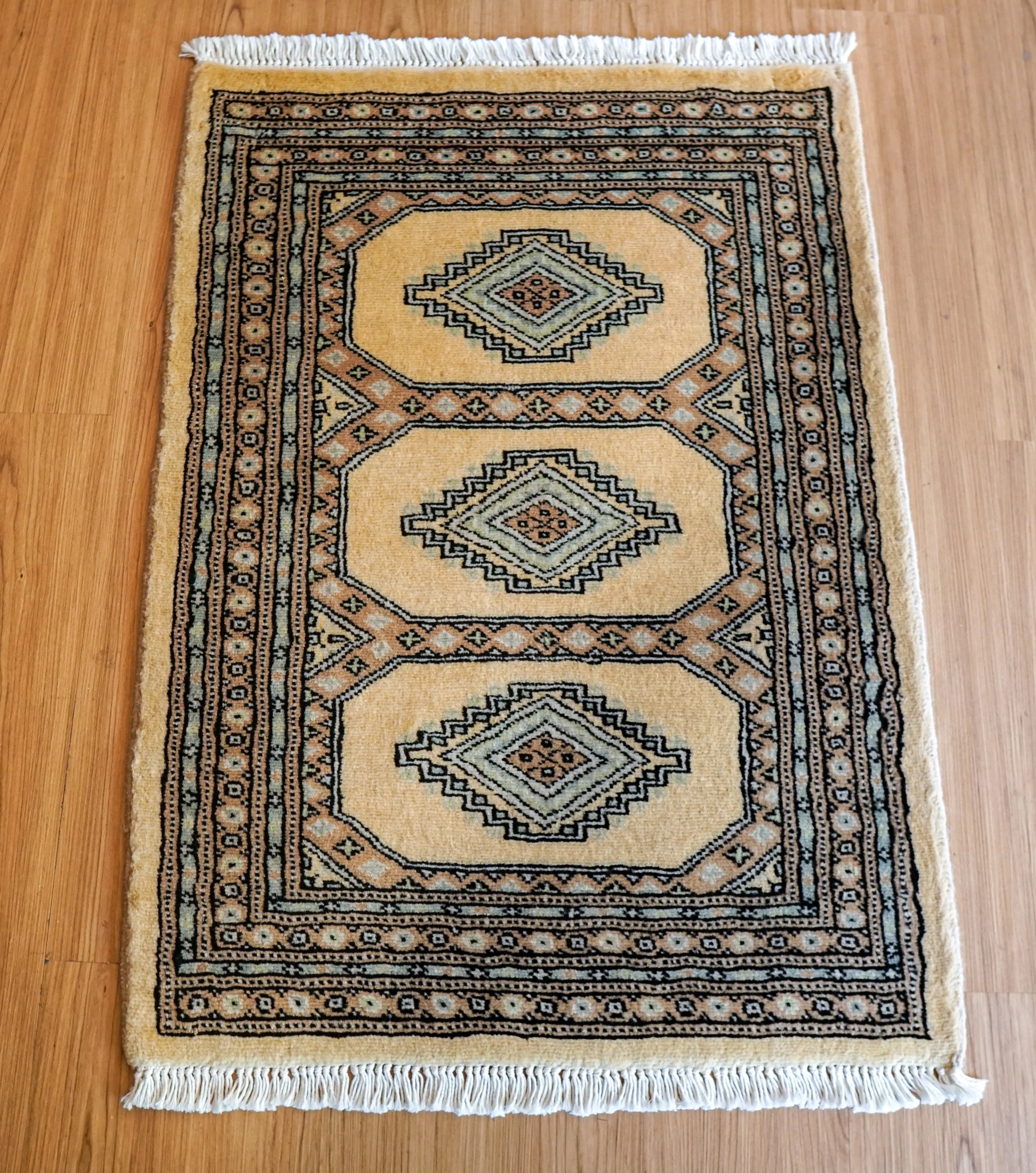 訳あり絨毯パキスタン手織り絨毯255cmx155cm パキスタン手織り絨毯 ジャールダールデザイン - Decorworks