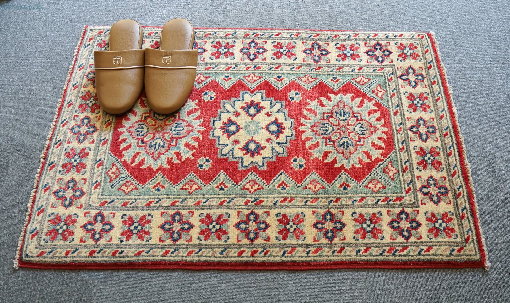 89×60cｍ アフガニスタン手織り絨毯 Decorworks