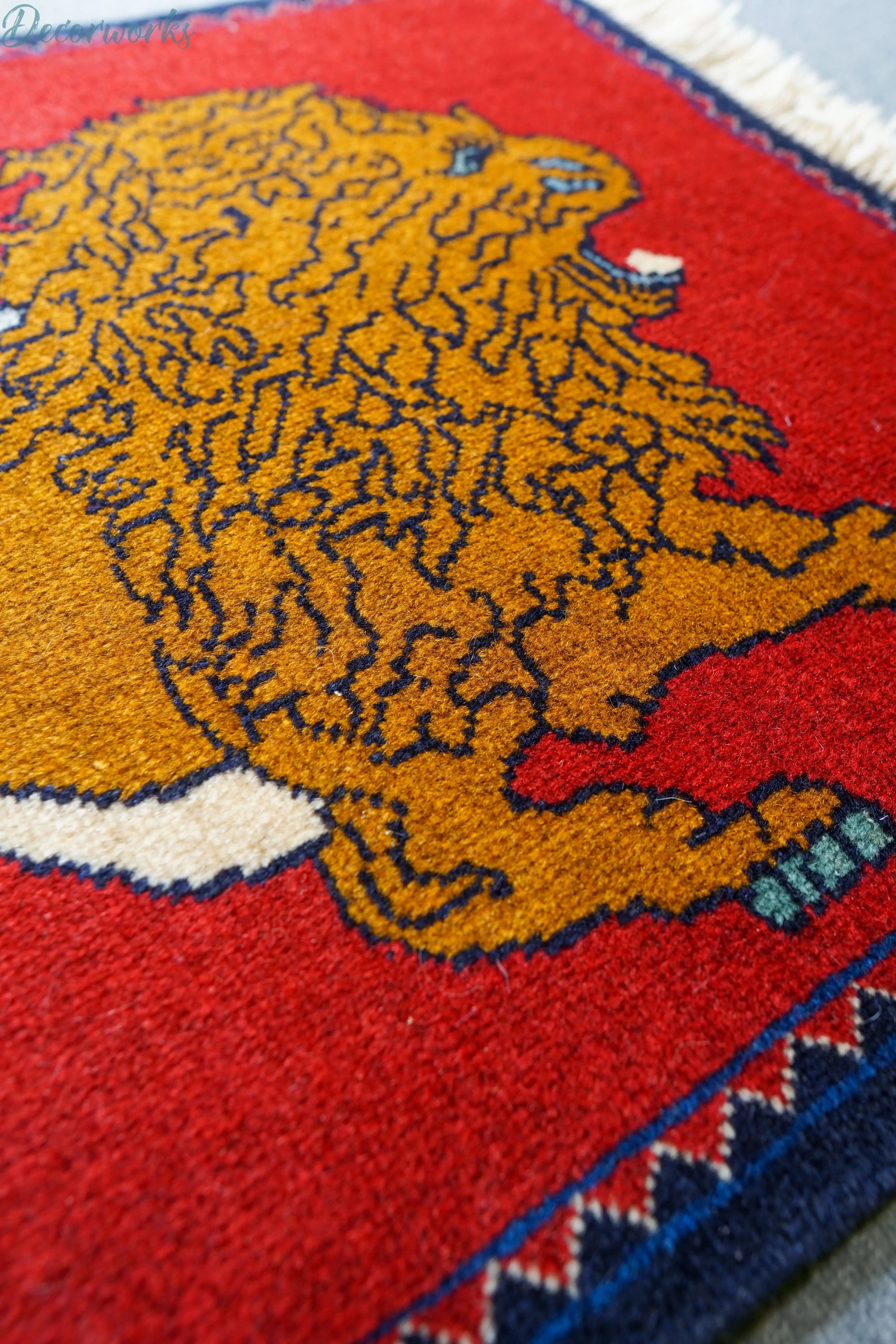 89x63cm 手織り ペルシャ絨毯 カシュカイ族 - Decorworks