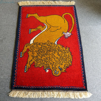 89x63cm 手織り ペルシャ絨毯　カシュカイ族 Decorworks