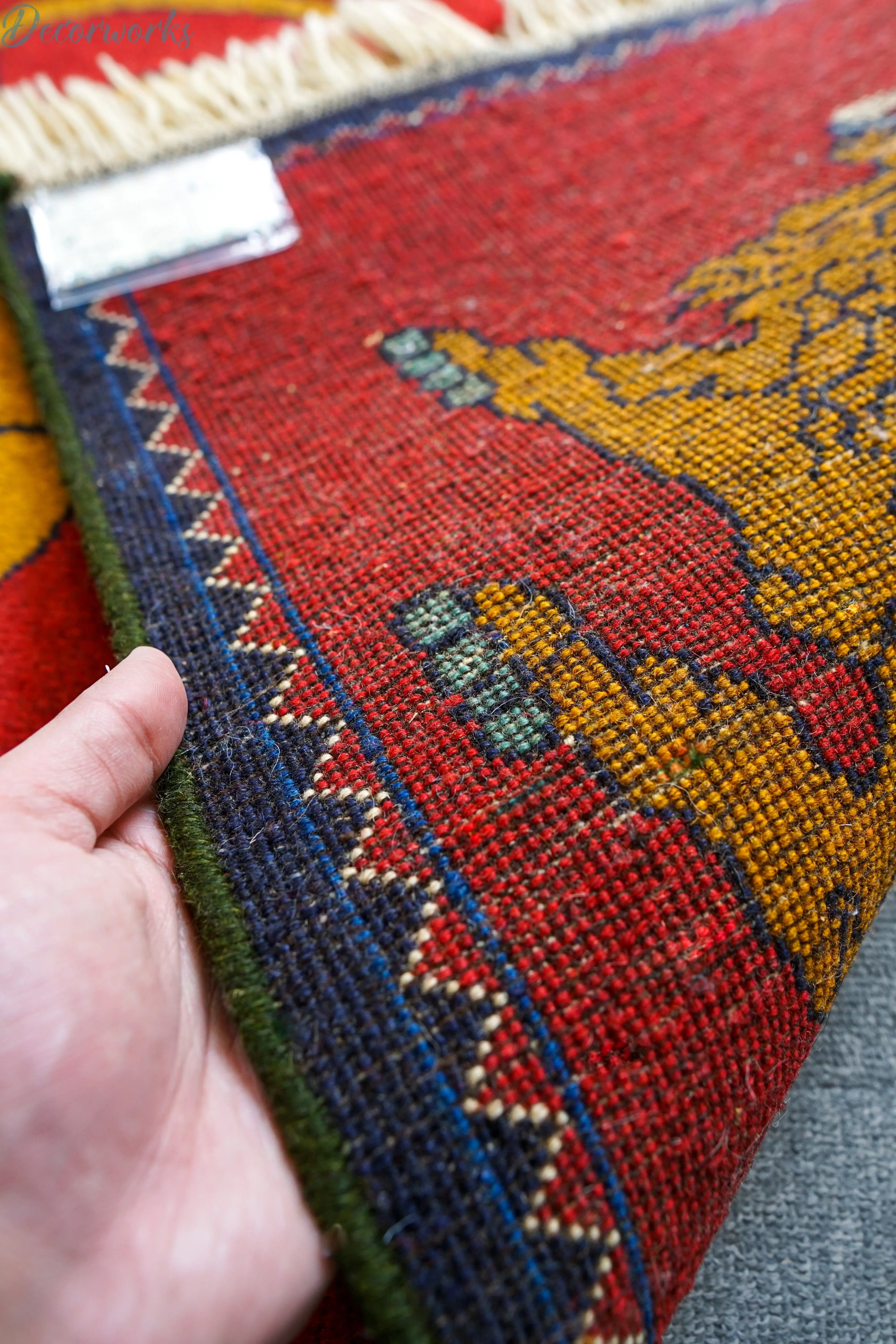 89x63cm 手織り ペルシャ絨毯 カシュカイ族 - Decorworks