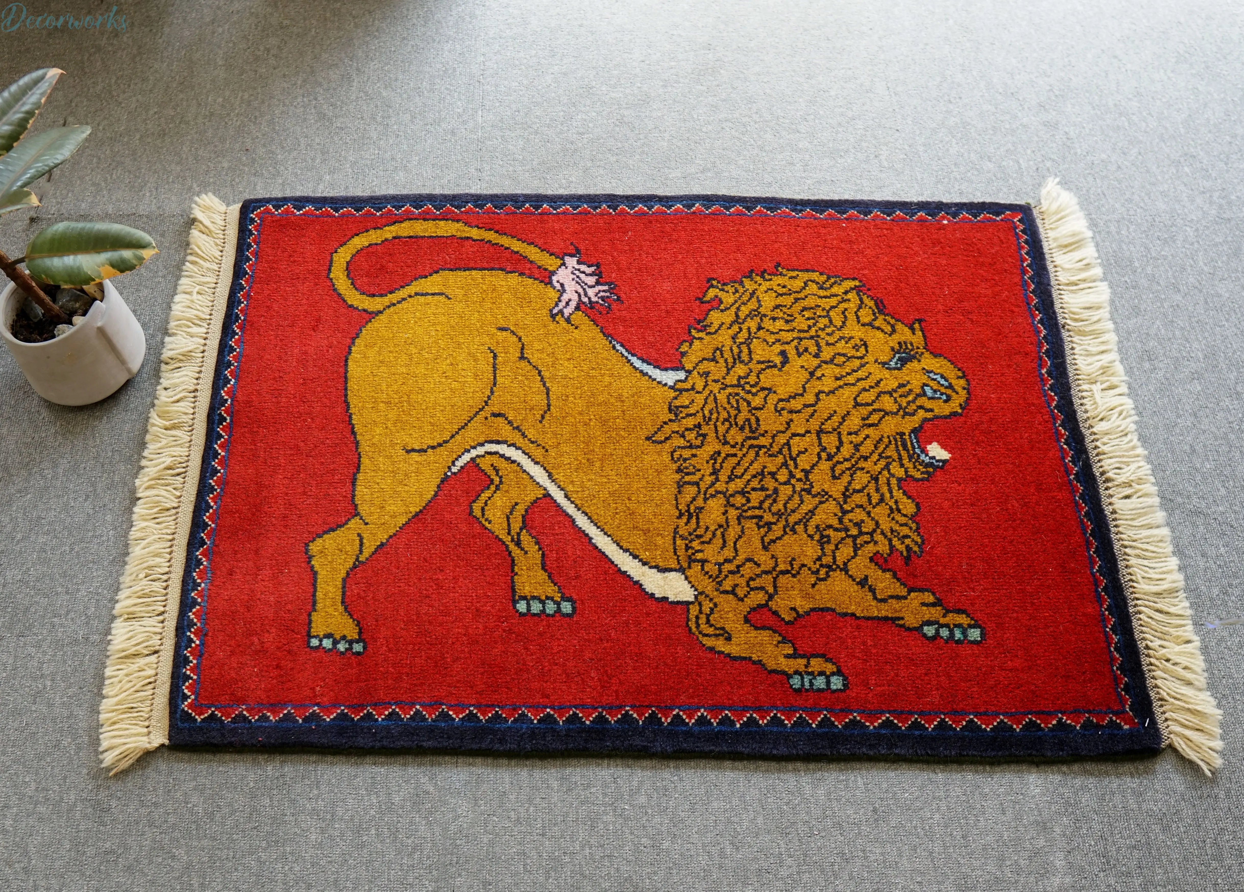 89x63cm 手織り ペルシャ絨毯　カシュカイ族 89x63cm 手織り ペルシャ絨毯 カシュカイ族 - Decorworks