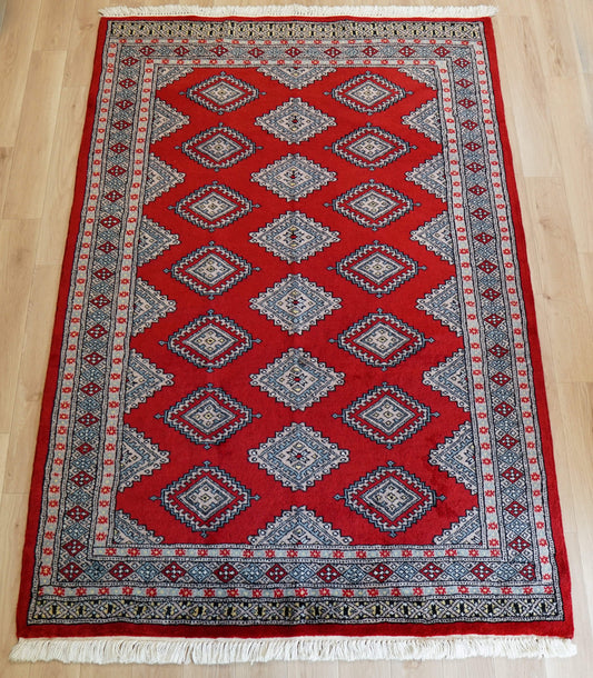  183×126cm パキスタン手織り絨毯