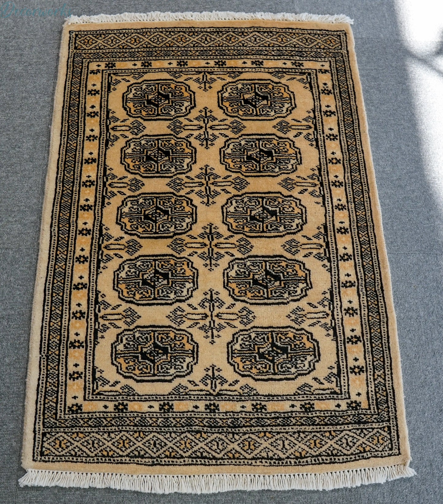 90×63cm パキスタン手織り絨毯 Decorworks
