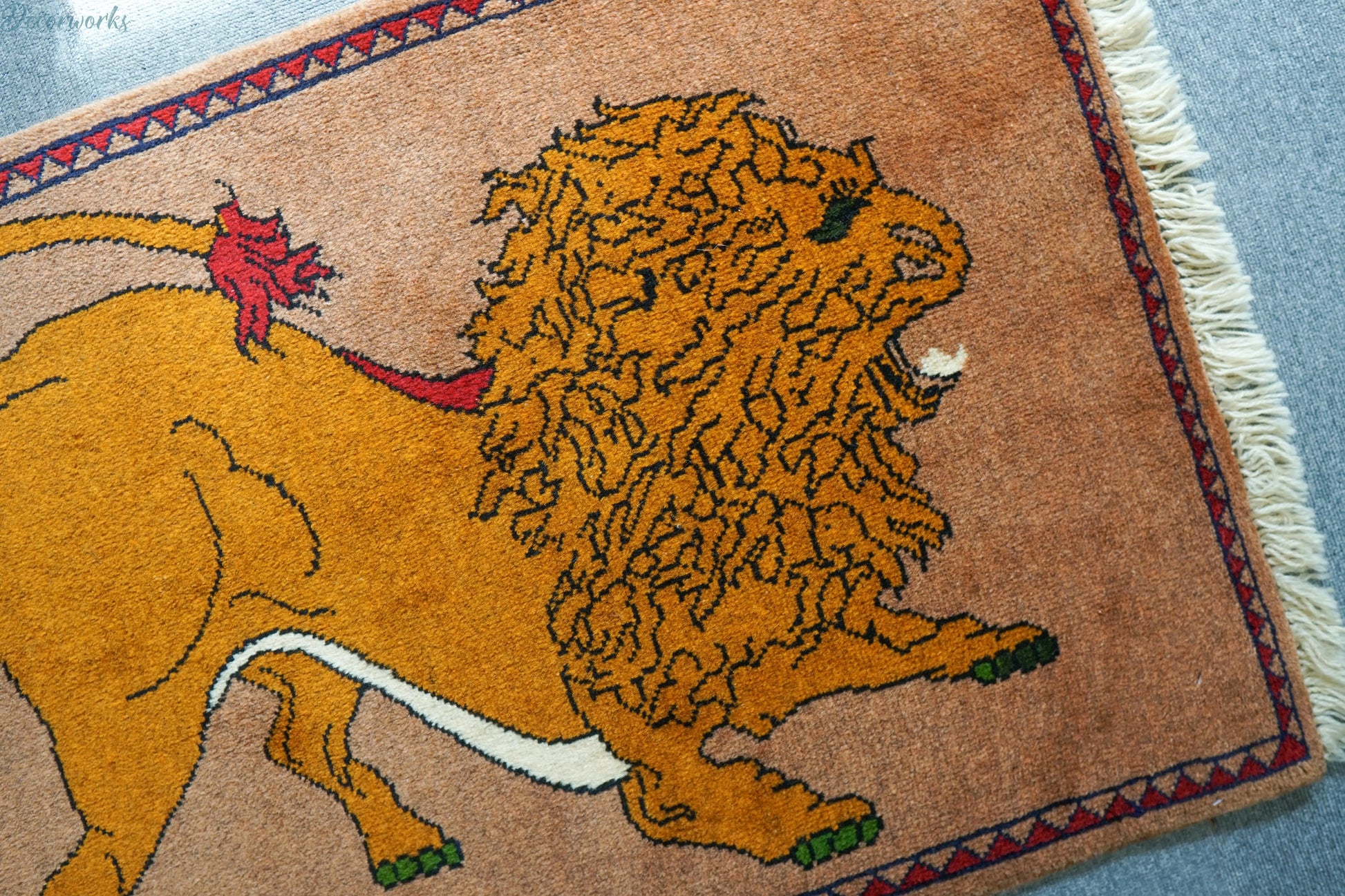 90x64cm 手織り ペルシャ絨毯　カシュカイ族 Decorworks