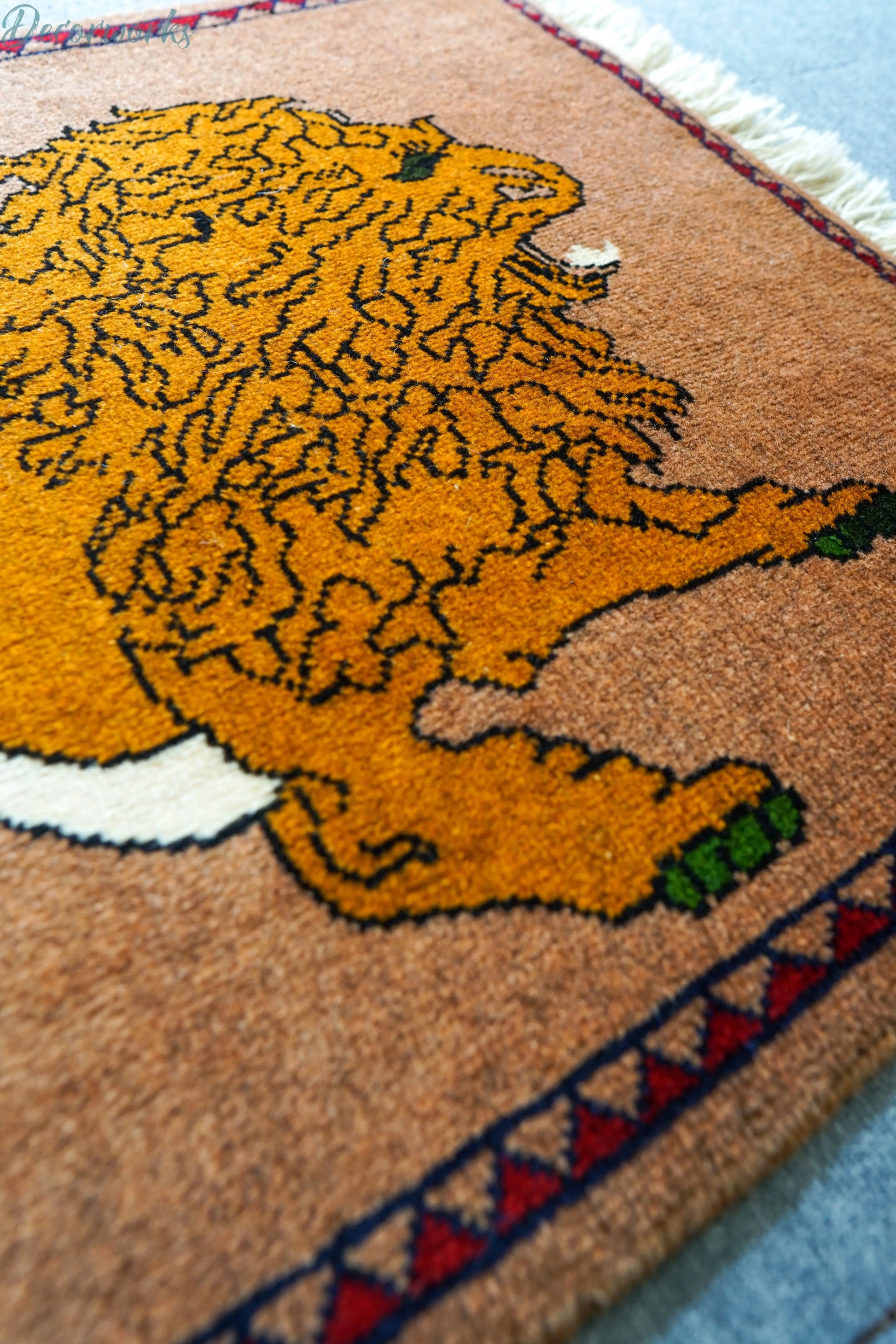 90x64cm 手織り ペルシャ絨毯　カシュカイ族 Decorworks