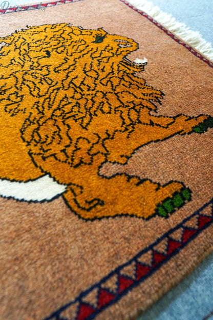 90x64cm 手織り ペルシャ絨毯　カシュカイ族 Decorworks