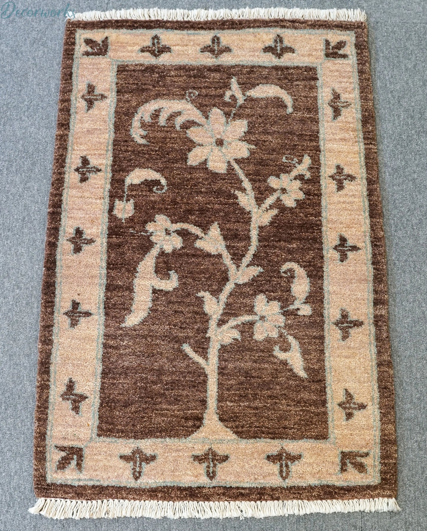 94×60cm  パキスタン手織りギャッベ Decorworks