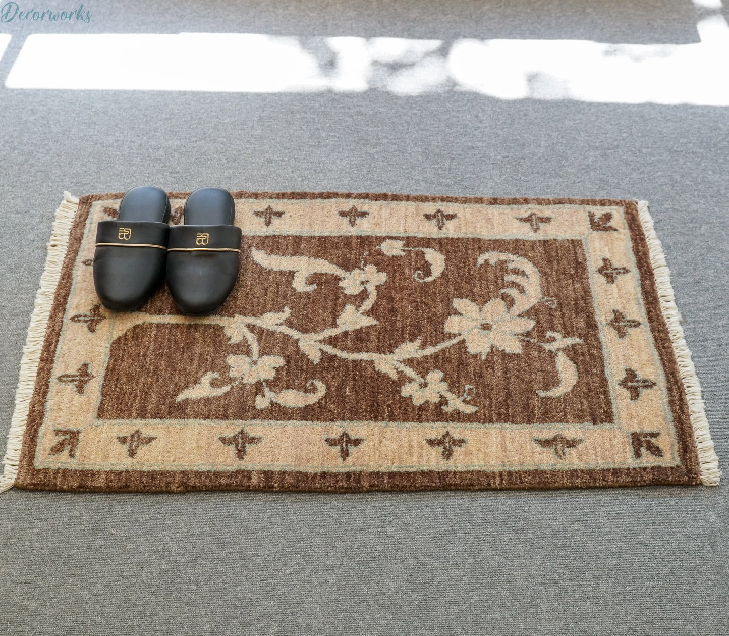 94×60cm  パキスタン手織りギャッベ Decorworks