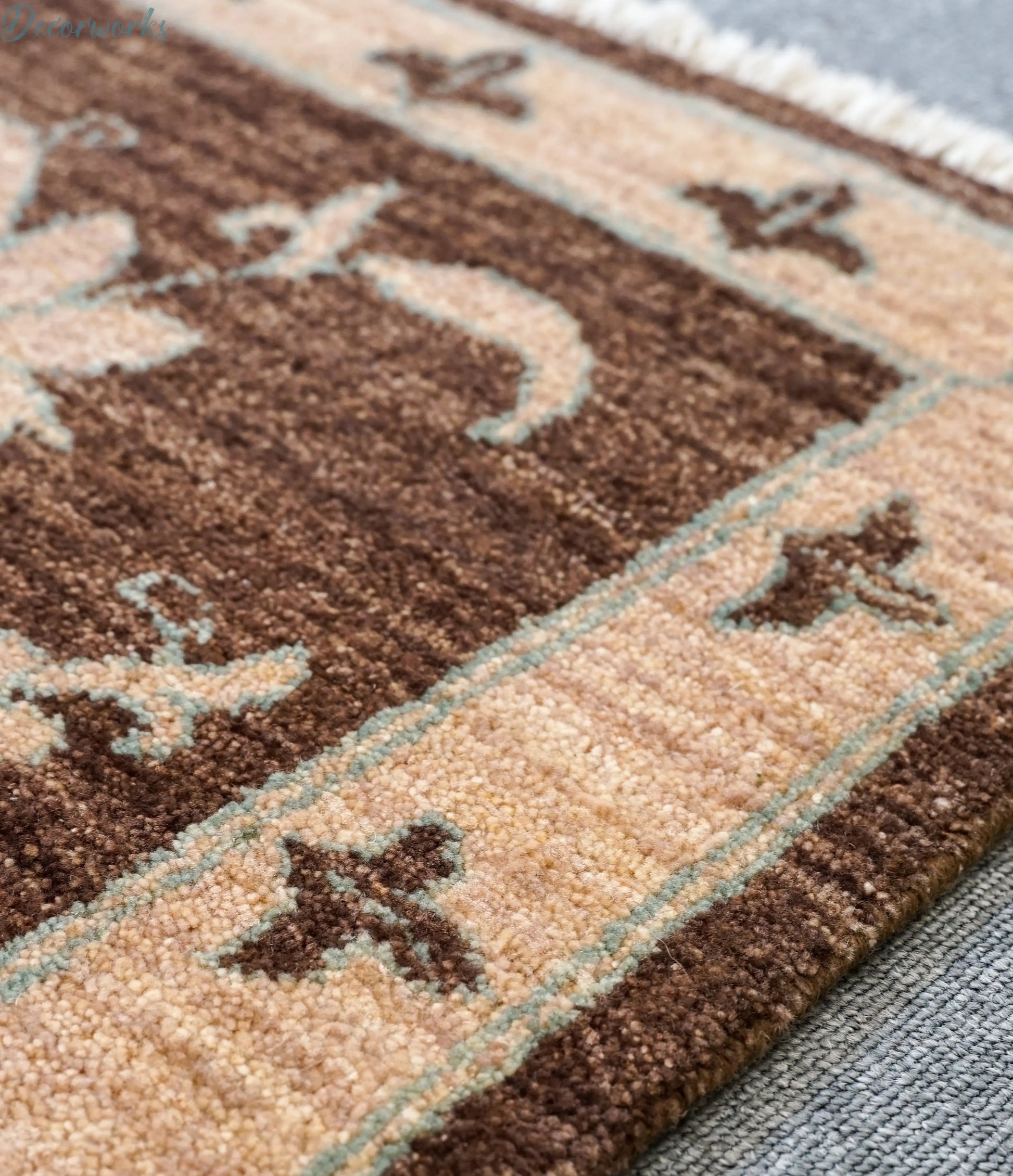 94×60cm  パキスタン手織りギャッベ Decorworks