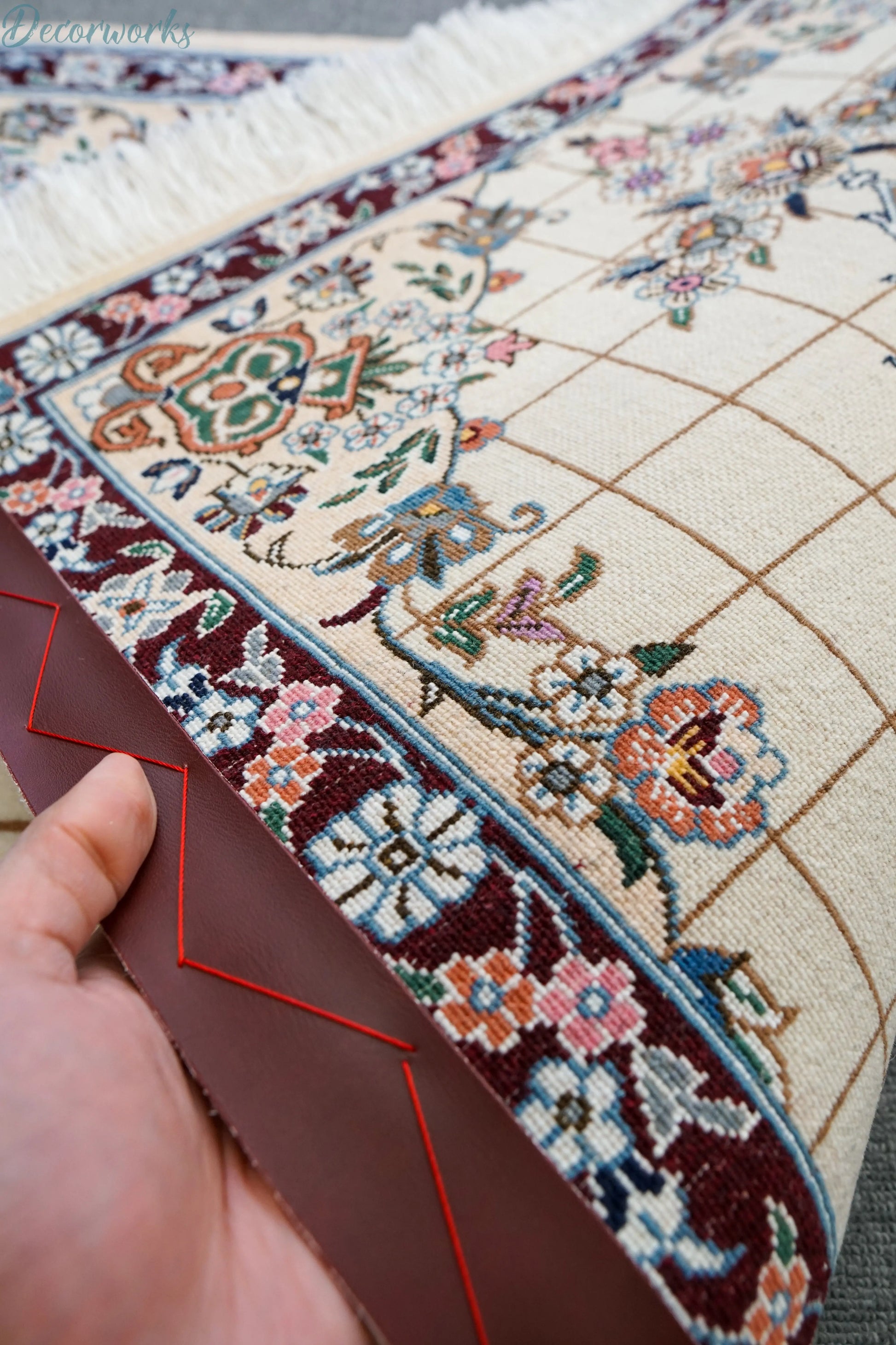 94×65cm ペルシャ手織り絨毯 Decorworks