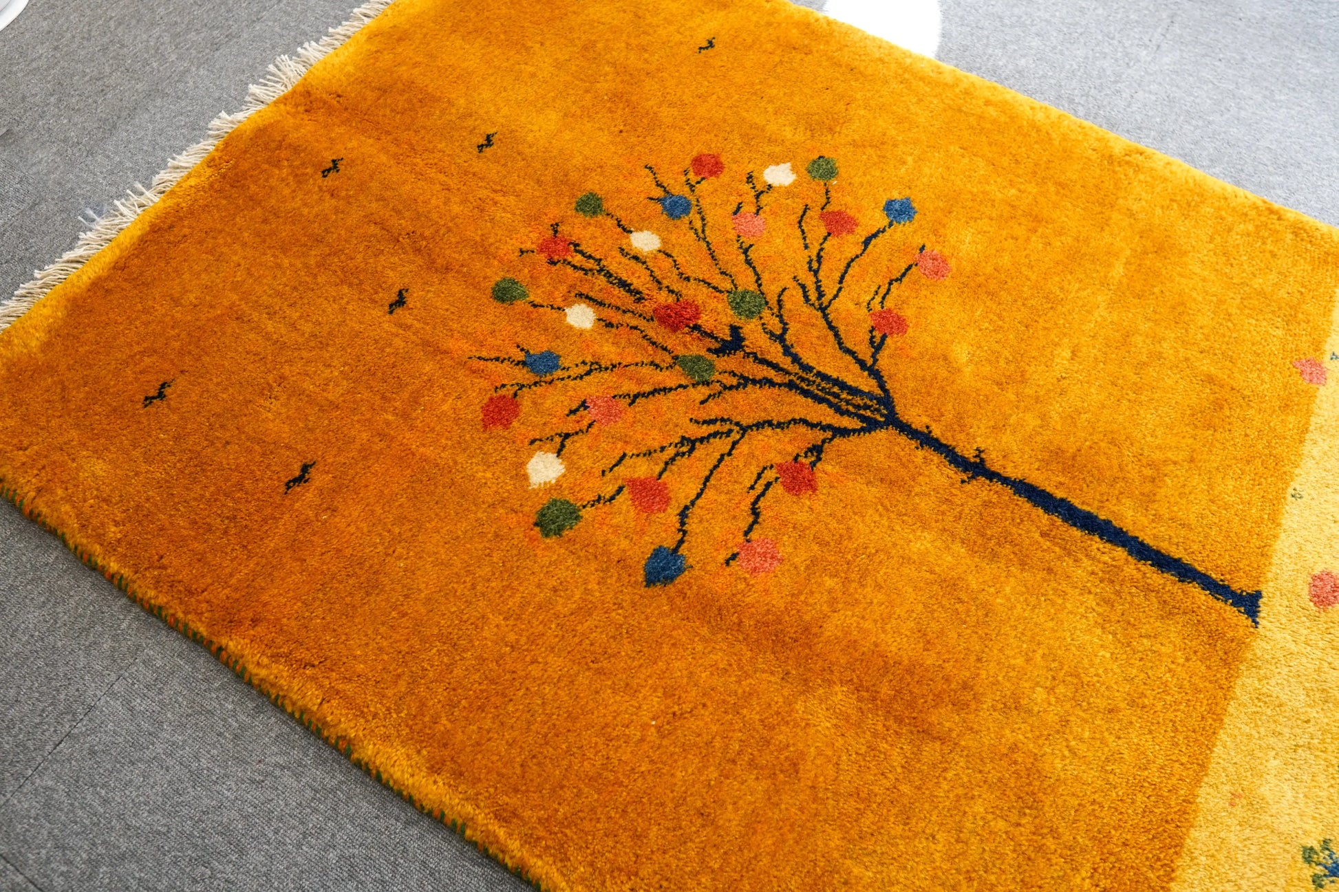 150×100cm 【ペルシャ絨毯 手織りギャッベ】アマレ族ギャッベ ギャベ Decorworks