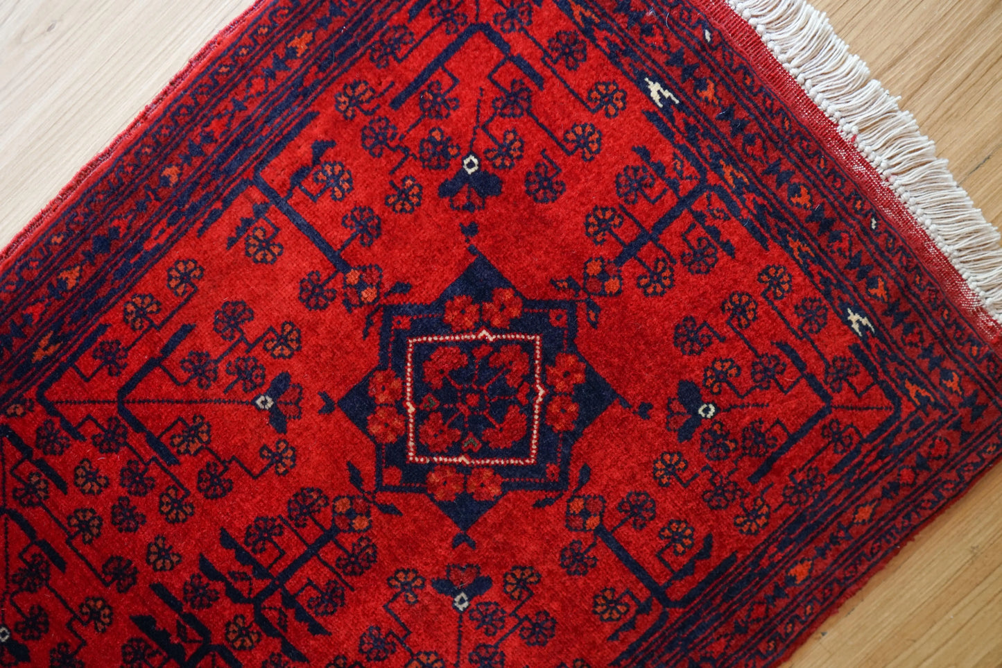 Collection 98×52cm アフガニスタン手織り絨毯 カールモハメディ