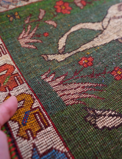 98x63cm 手織り ペルシャ絨毯　カシュカイ族 Decorworks