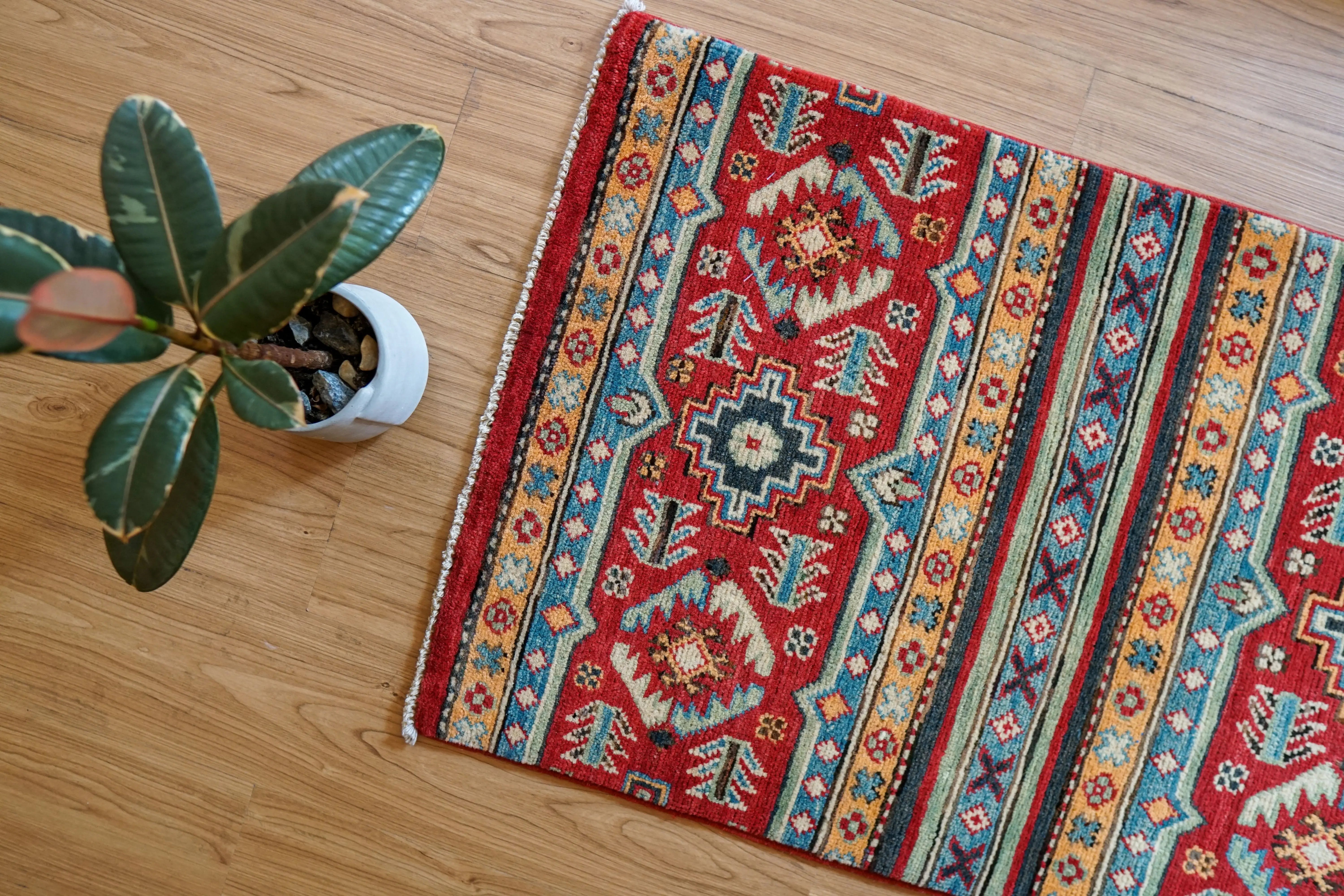 アフガン絨毯トライバルラグガズニウール – Decorworks