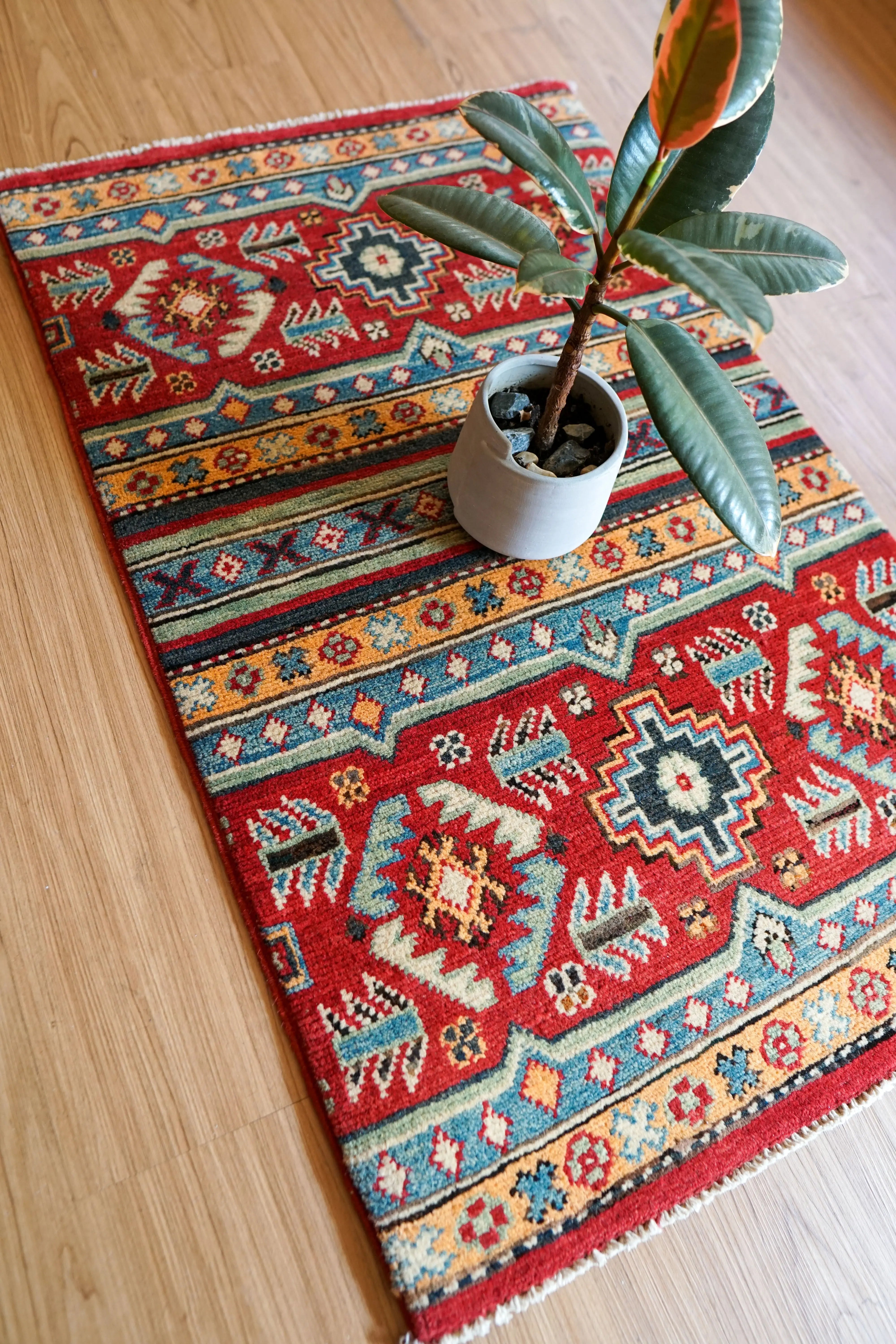 アフガン絨毯トライバルラグガズニウール – Decorworks