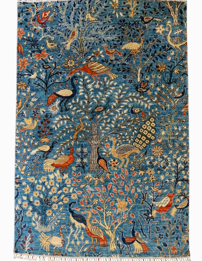 206×149cｍ  アフガニスタン ガズニーウール 手織り絨毯 Decorworks
