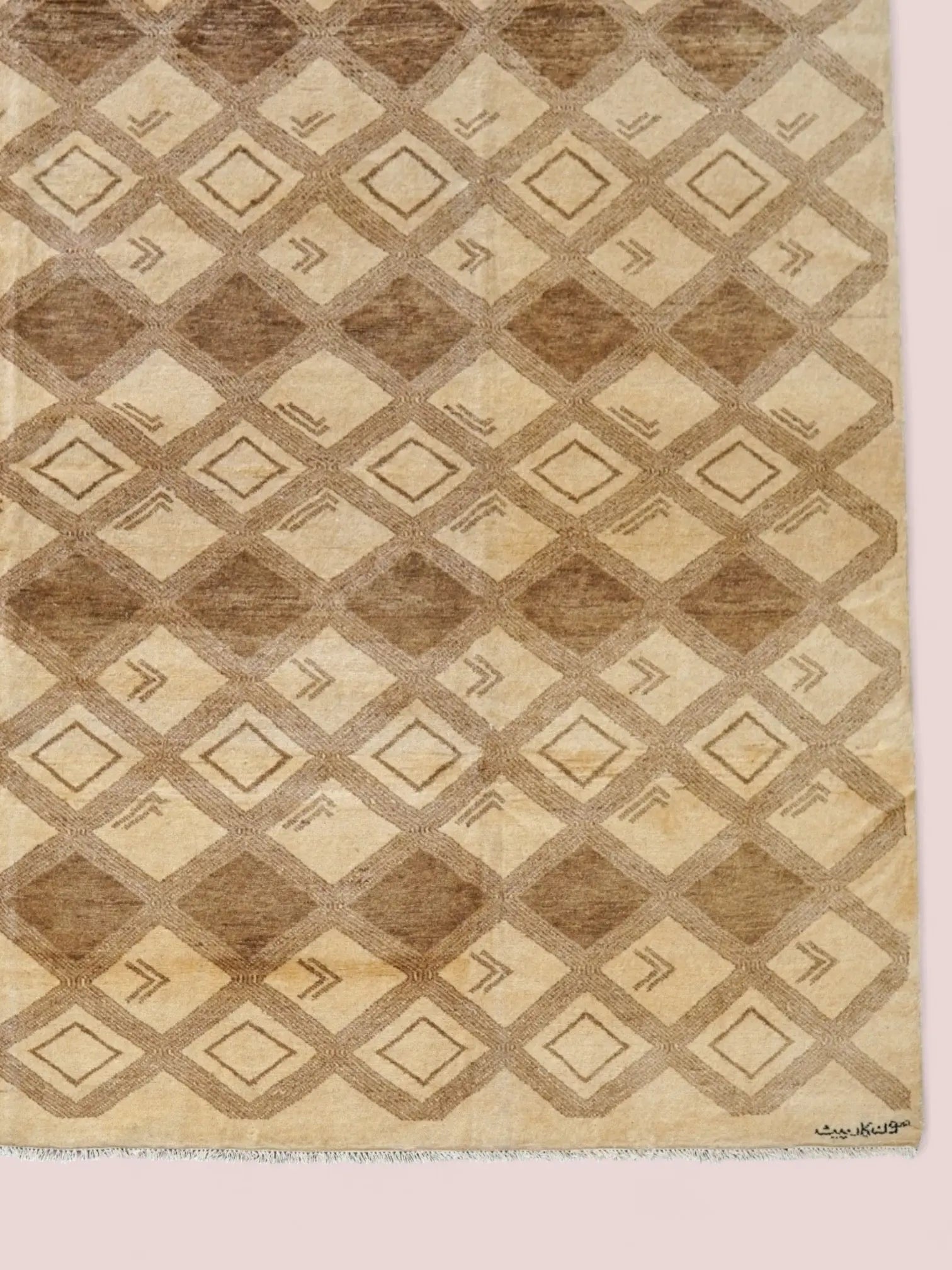 190×198cm   パキスタン手織りギャッベ Decorworks