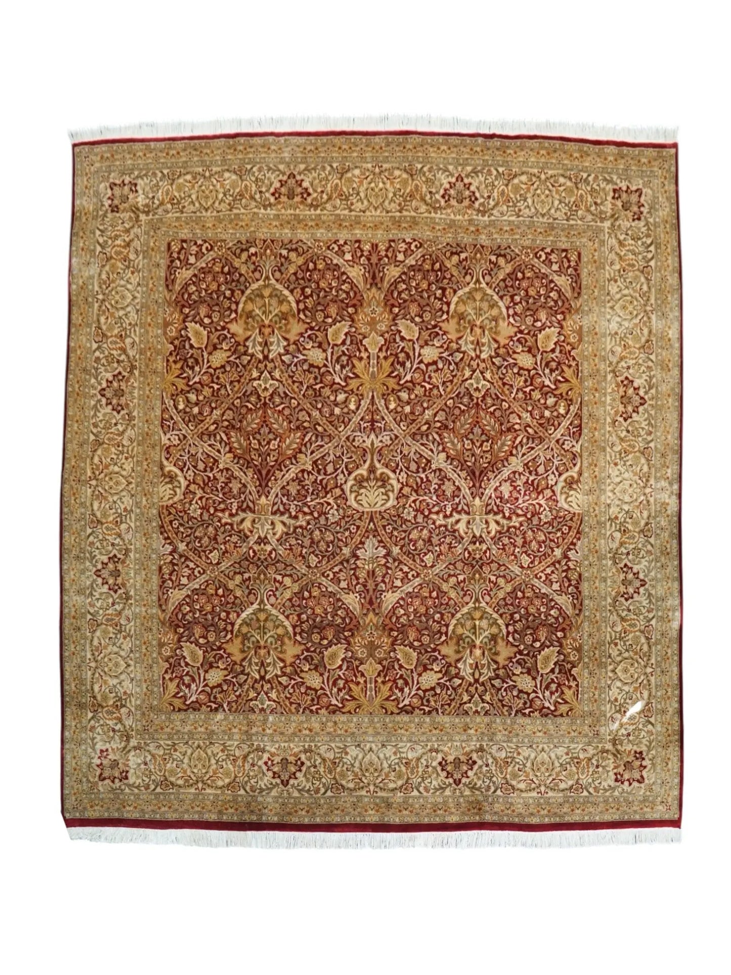 257×252cm  パキスタン ダブルノッ 手織り絨毯 Decorworks
