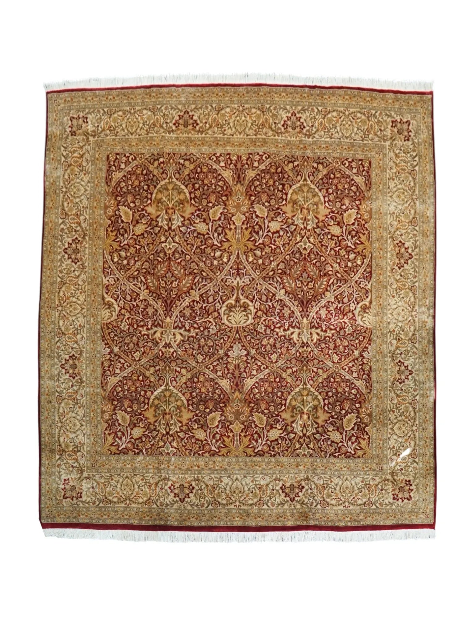257×252cm  パキスタン ダブルノッ 手織り絨毯 Decorworks