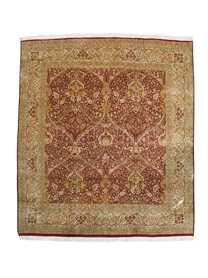 257×252cm  パキスタン ダブルノッ 手織り絨毯 Decorworks
