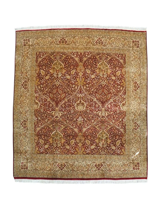 257×252cm  パキスタン ダブルノッ 手織り絨毯 Decorworks