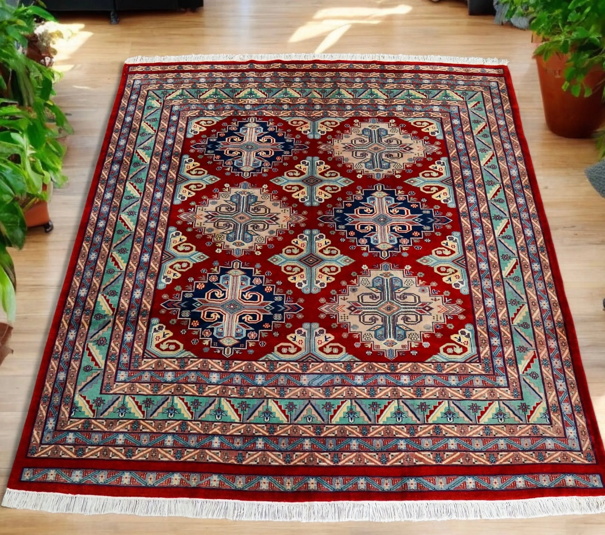 パキスタン絨毯　219×205cm Decorworks