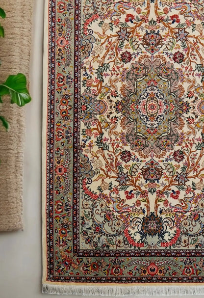200×135cm　 ペルシャサルーク総手織り絨毯 Decorworks