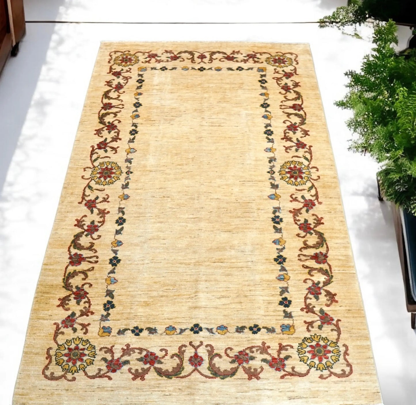 250×152cm  ガズニウール手織りギャッベ パキスタン 絨毯 - Decorworks