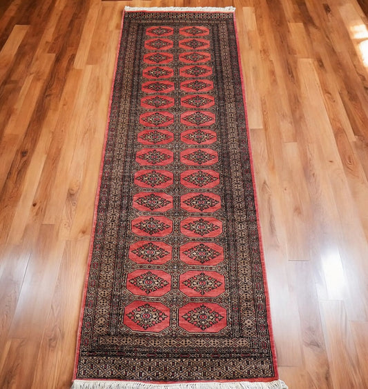 249×80cm パキスタン手織り絨毯　ランナー Decorworks