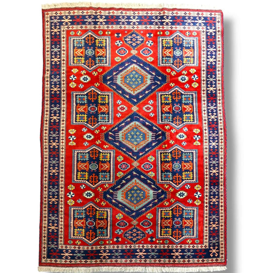 197×154cm 手織りペルシャ絨毯 トライバルラグ - Decorworks