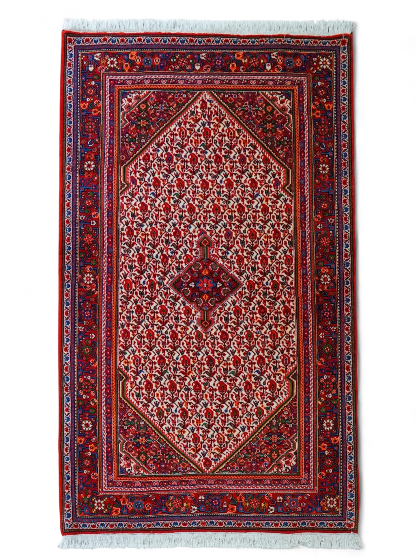  ペルシャ絨毯 ジョーザン産 165×108cm  伝統の花文様が織りなす上質ウールラグ