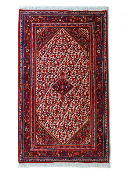  ペルシャ絨毯 ジョーザン産 165×108cm  伝統の花文様が織りなす上質ウールラグ