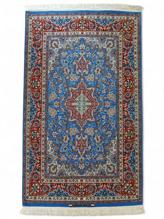  ペルシャ絨毯 イスファハン産 220×150cm  シャジュン房  4661