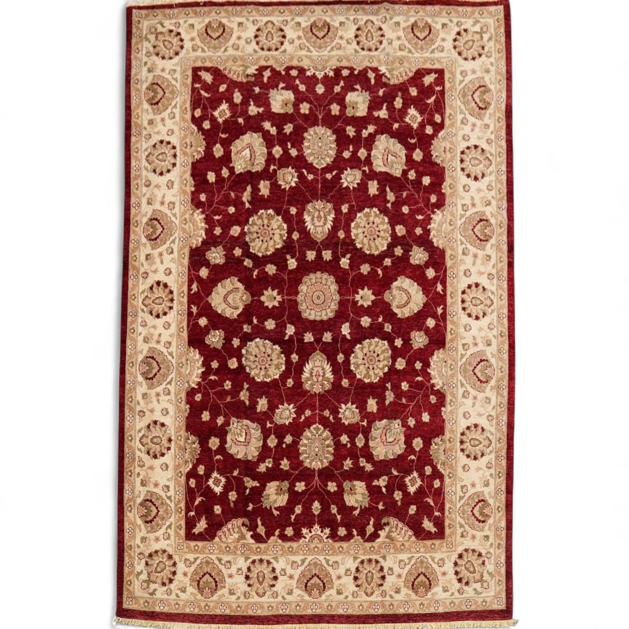  385×255cm パキスタン絨毯 ガゼニウール 手織り ダブルノット