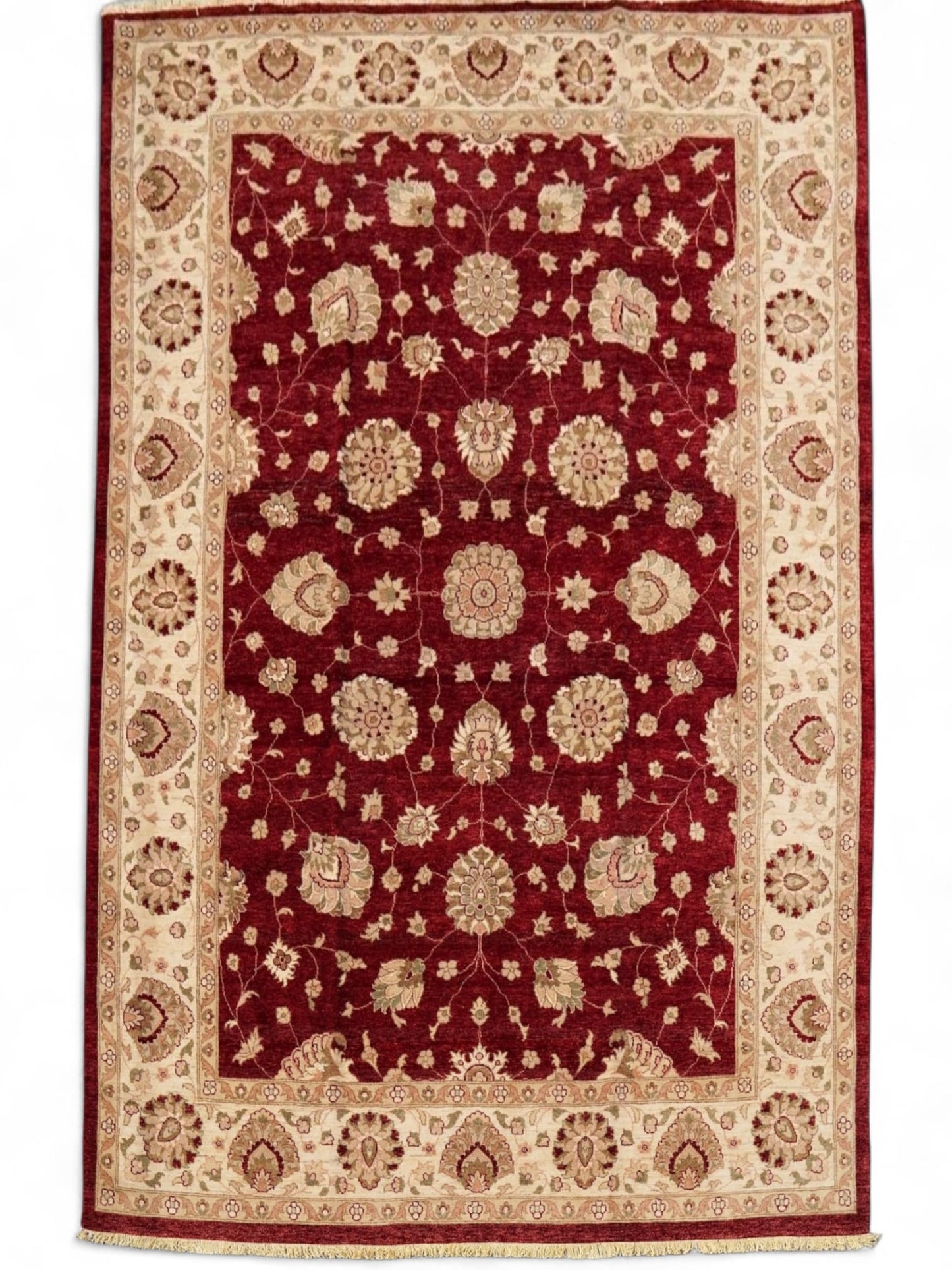  385×255cm パキスタン絨毯 ガゼニウール 手織り ダブルノット