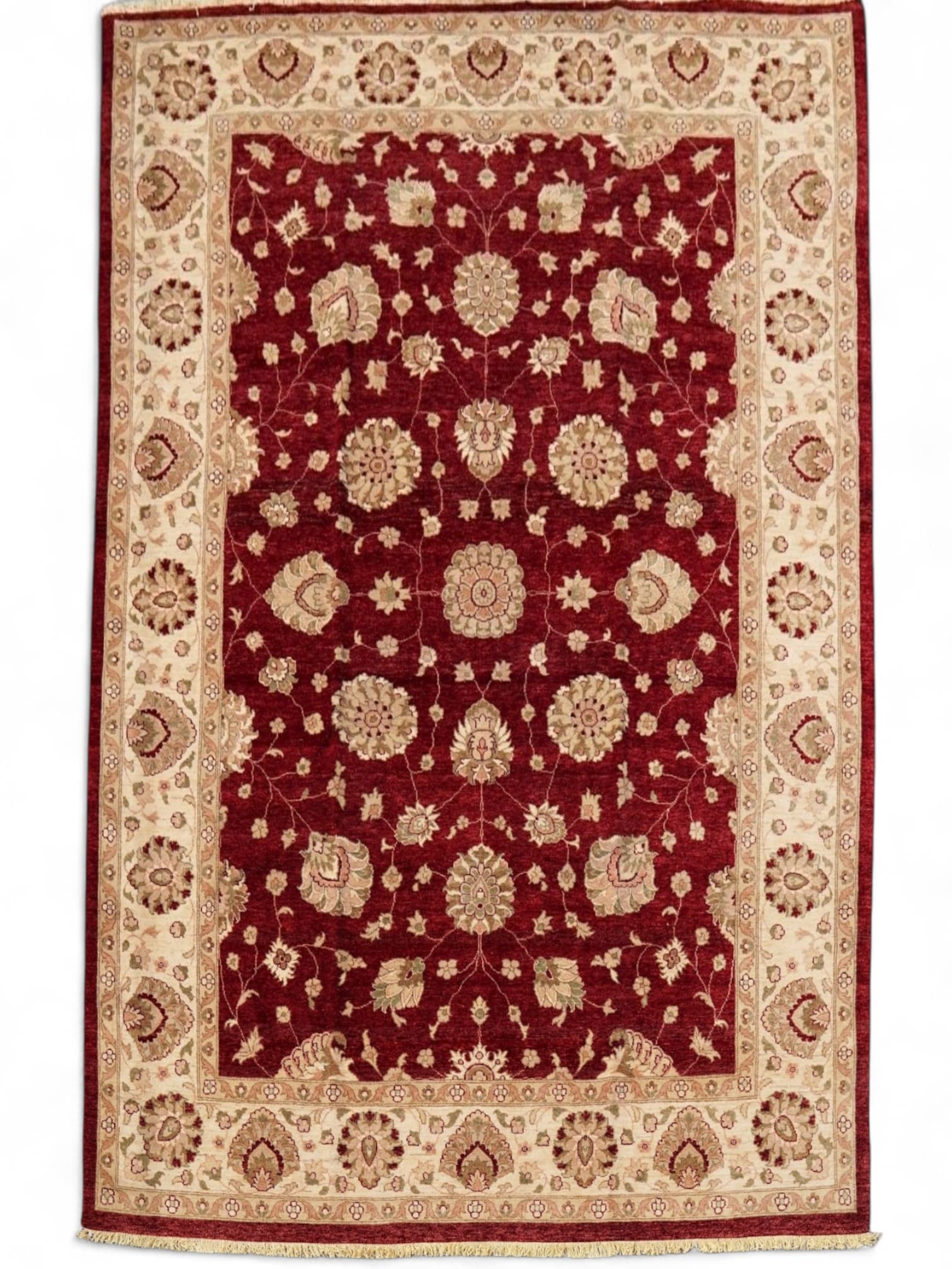  385×255cm パキスタン絨毯 ガゼニウール 手織り ダブルノット