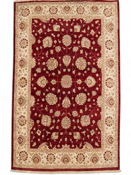  385×255cm パキスタン絨毯 ガゼニウール 手織り ダブルノット